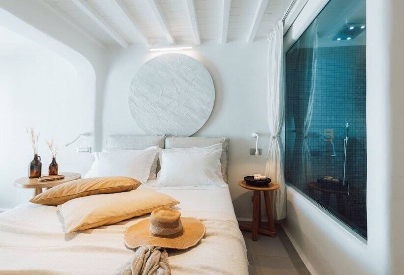 Pokój Deluxe z Hydromasażem, Mykonos Ammos Hotel   Small Luxury Hotels Of The World