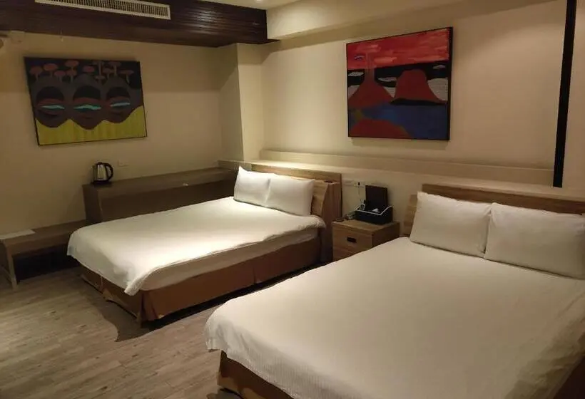 اتاق استاندارد چهار تخته, 君洋飯店co Living Hotel 龍潭科學園區 楊梅幼獅 月租旅居共生宅