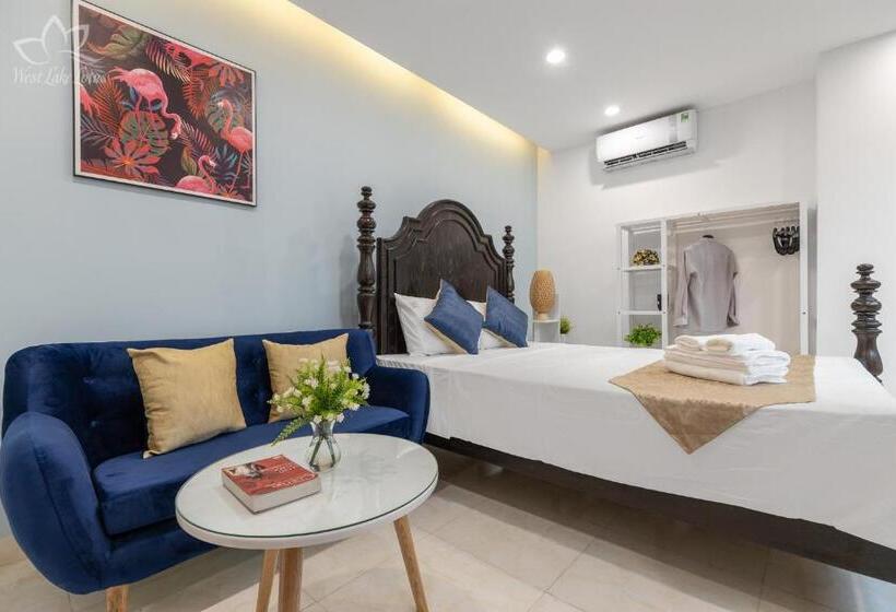 اتاق استاندارد با چشم‌انداز دریاچه, The Lakeview  West Lake Lotus Apartments