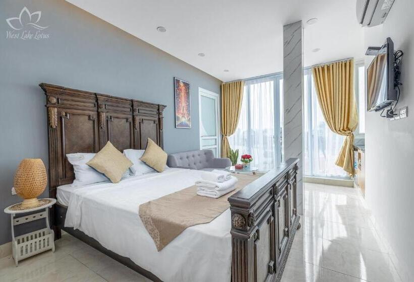 اتاق استاندارد با چشم‌انداز دریاچه, The Lakeview  West Lake Lotus Apartments