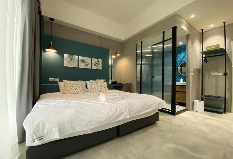 اتاق استاندارد با بالکن, Ren House大仁哥文旅