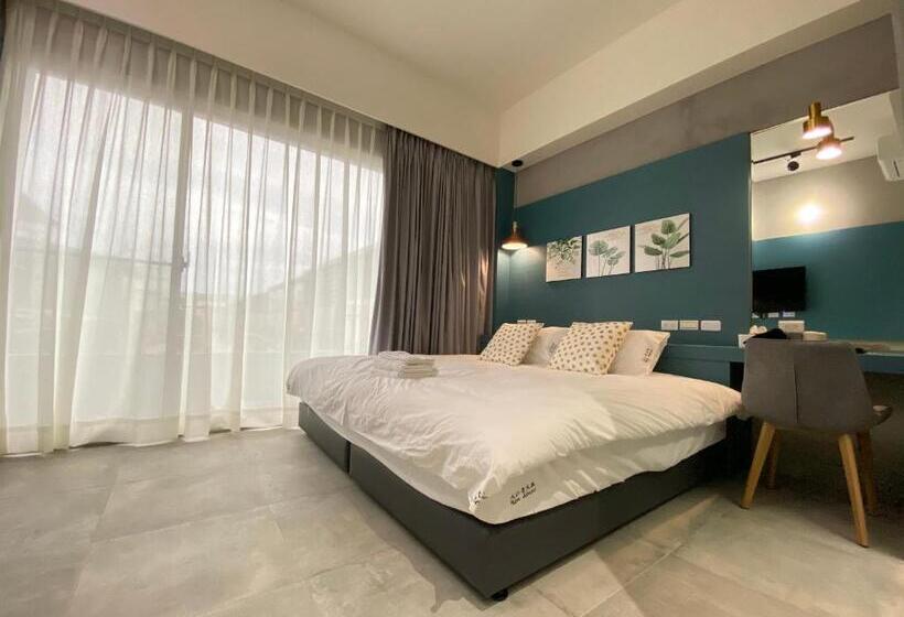 اتاق استاندارد با بالکن, Ren House大仁哥文旅