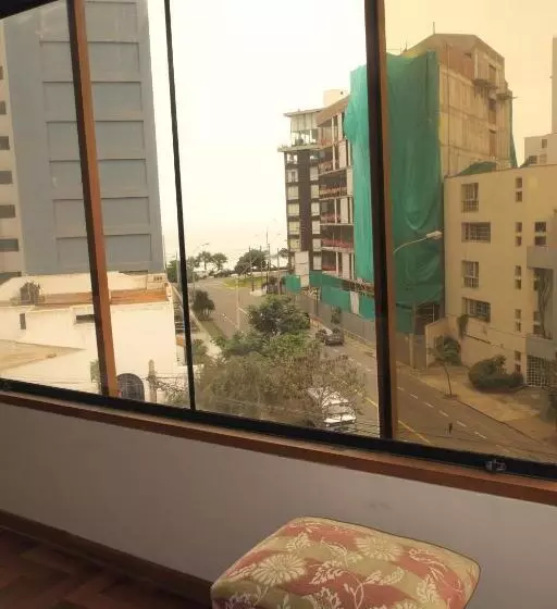اتاق لوکس با چشمانداز دریا, Inkawasi Miraflores Hostel