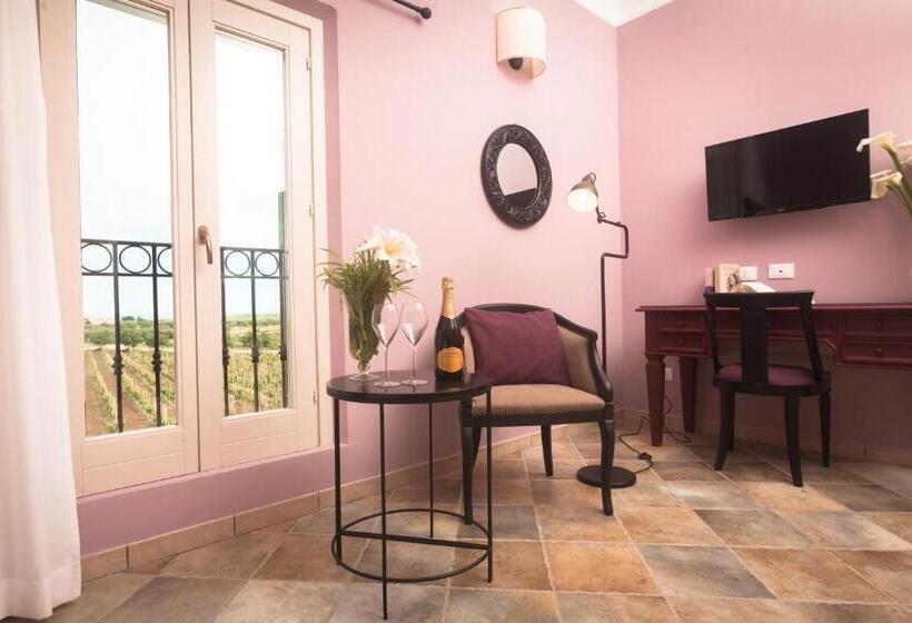 סוויטה נוף לים, Agriturismo Baglio Donnafranca Wine Resort