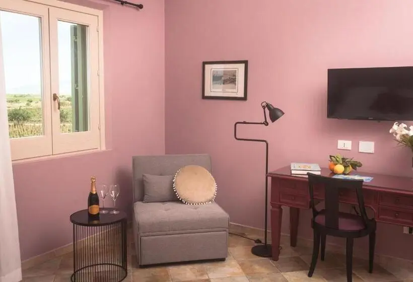 オーシャンビューデラックスルーム, Agriturismo Baglio Donnafranca Wine Resort