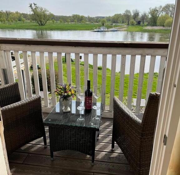 Номер Стандарт Вид на Море с Балконом, Elbterrasse Wörlitz