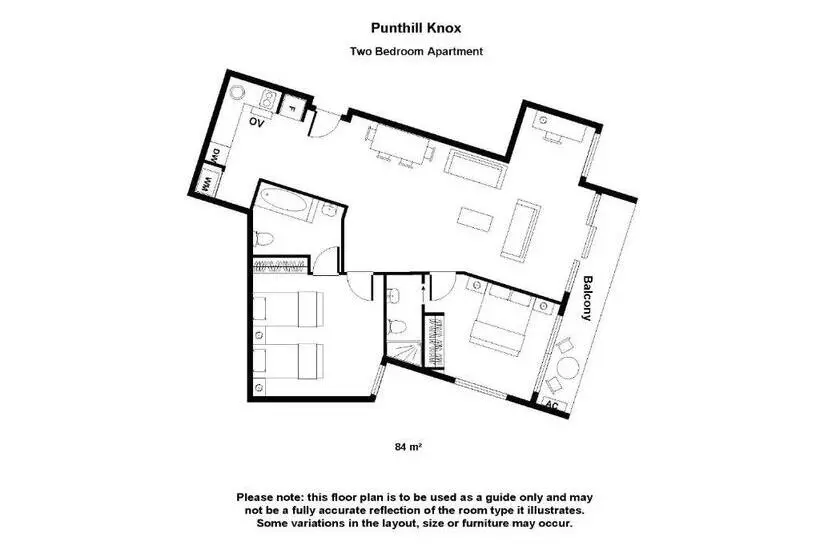 ２ベッドルームアパートメント, Punthill Knox