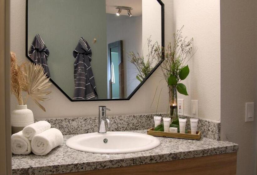 带大床的标准间, Azure Palm Hot Springs