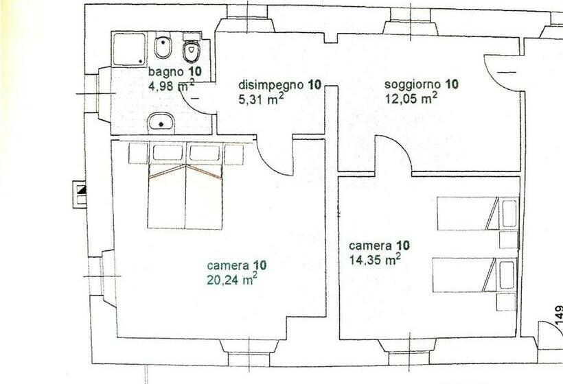 带2个卧室的公寓, Agriturismo Borgo Floreani