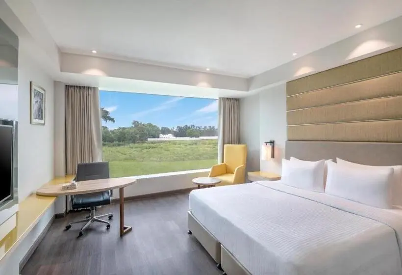 キングサイズベッドのデラックスルーム, Radisson Hotel Bareilly Airport