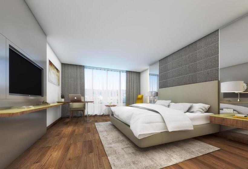 带大床的豪华间, Radisson Hotel Bareilly Airport