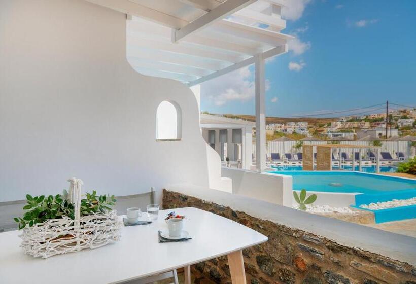 Family flat with pool view, Aegean Paradiso Vacation Club Adults Only