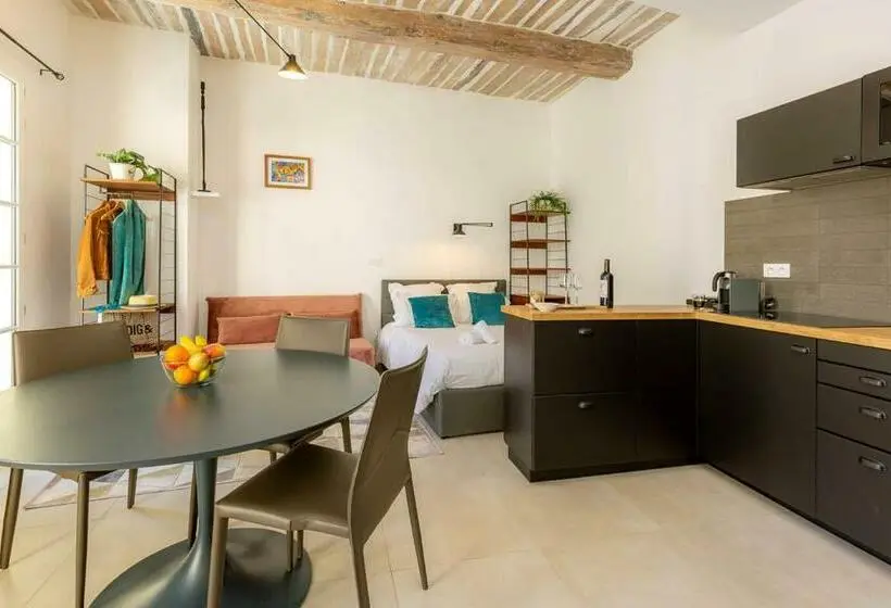 バルコニー付き１ベッドルームアパートメント, Provence Au Coeur Appart Hotels