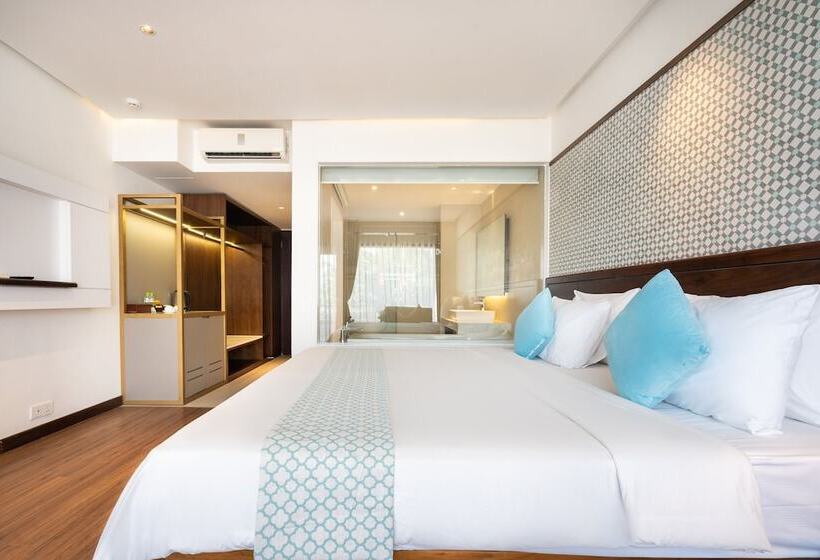 اتاق لوکس با چشمانداز دریا, Hoang Ngoc Beach Resort