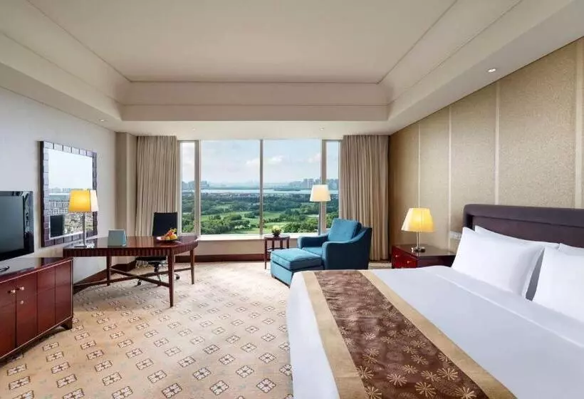 キングサイズベッドのデラックスルーム, Kempinski Hotel Suzhou