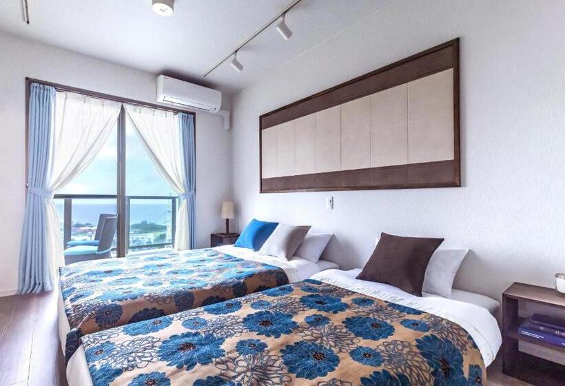 オーシャンビューのデラックストリプルルーム, Yukurina Resort Okinawa