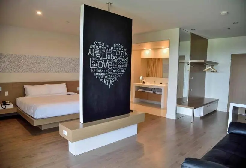 Standard Studio Kingsize Bett, La Cache Du Lac Champlain