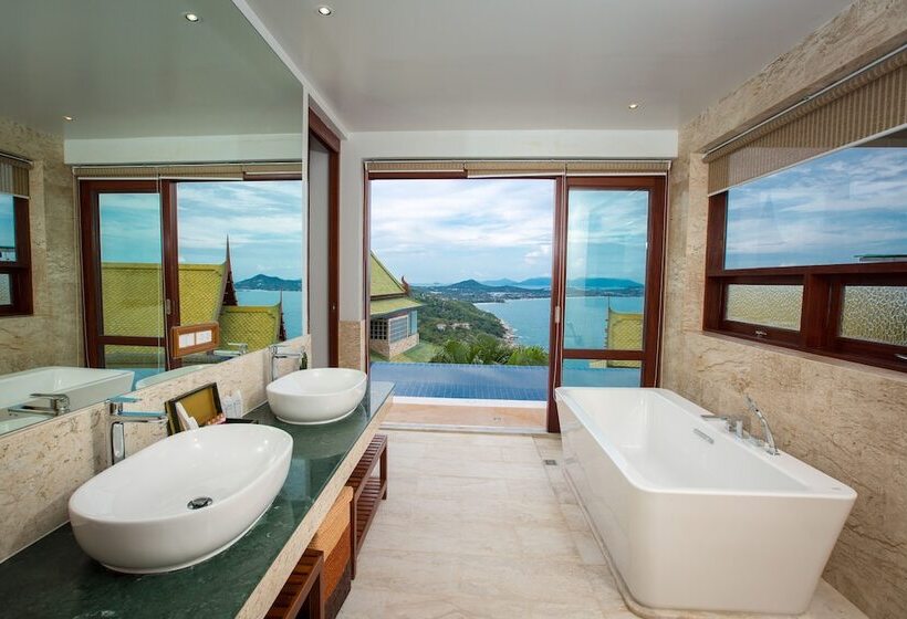 침실 2개 빌라 바다 전망, Sandalwood Luxury Villa Resort