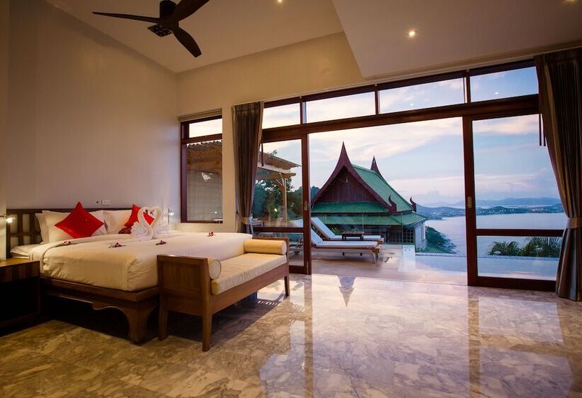 침실 2개 빌라 바다 전망, Sandalwood Luxury Villa Resort