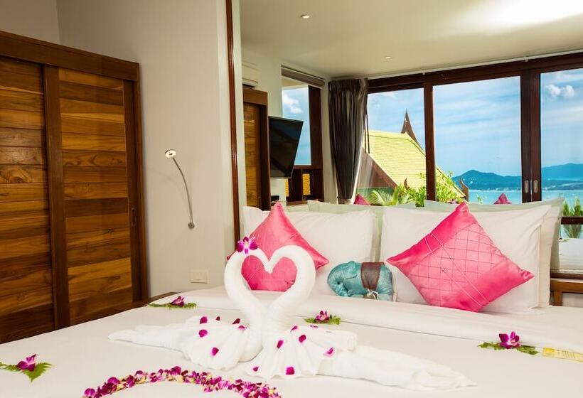 침실 2개 빌라 바다 전망, Sandalwood Luxury Villa Resort