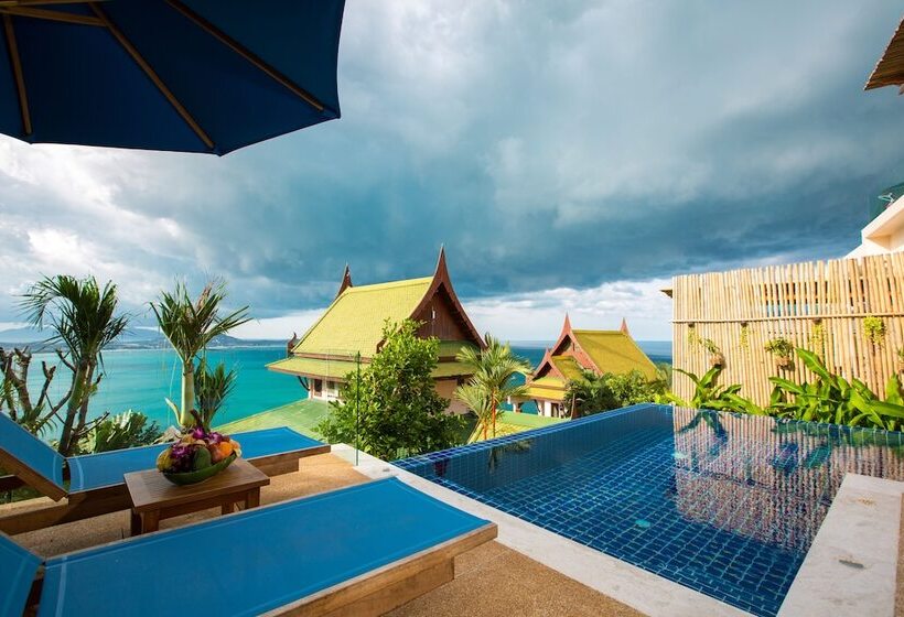 침실 2개 빌라 바다 전망, Sandalwood Luxury Villa Resort