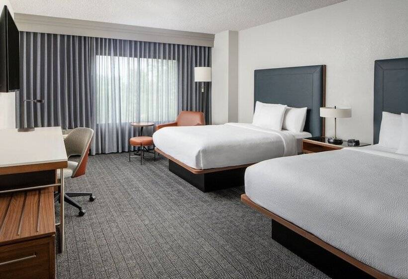 ２ダブルベッドのスタンダードルーム, Courtyard By Marriott New Orleans Metairie