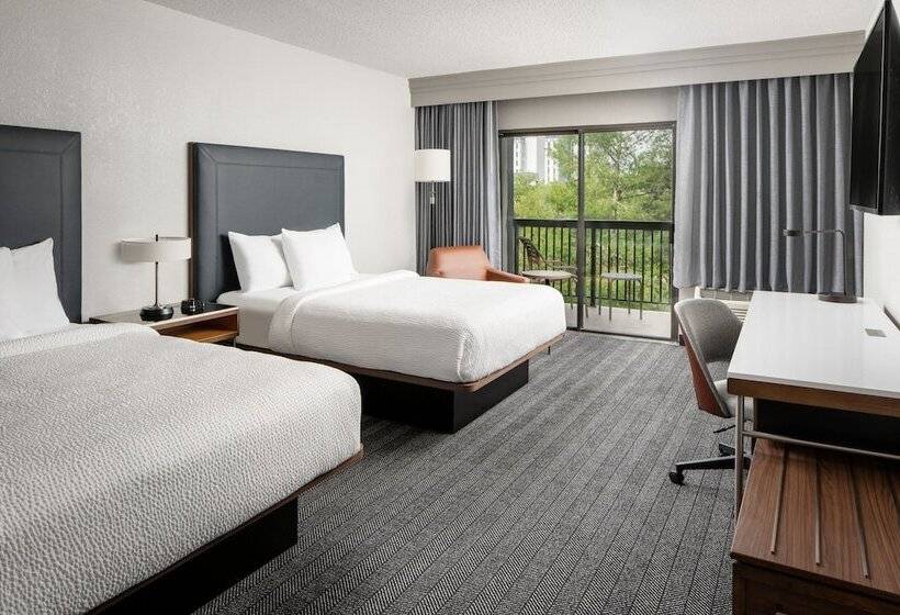 ２ダブルベッドのスタンダードルーム, Courtyard By Marriott New Orleans Metairie