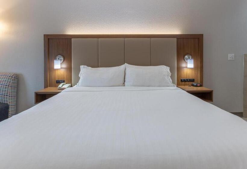 מיטת קינג בסוויטה, Holiday Inn Express & Suites Milwaukee Nw   Park Place, An Ihg