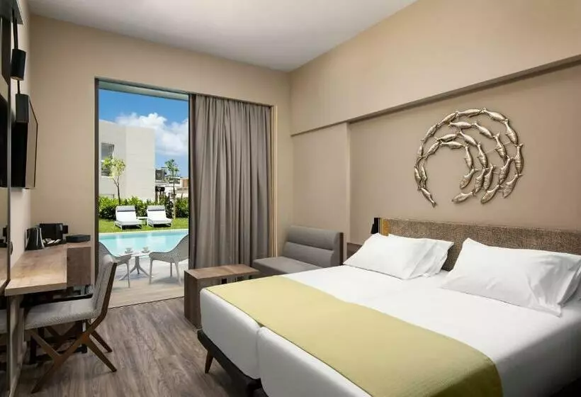 اتاق لوکس با چشمانداز استخر, Atlantica Amalthia Beach Hotel Adults Only