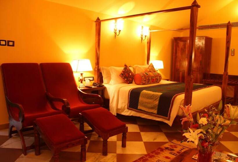 带花园景观和一个卧室的别墅, Jüsta Rajputana Resort & Convention Centre, Udaipur