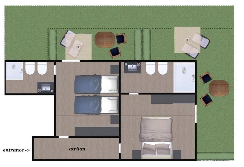 جناح جونيور عائلى, & Restaurant Casolare Le Terre Rosse