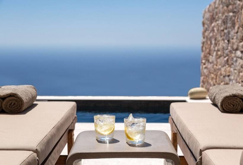 فيلا غرفة نوم واحدة مطلّة علي البحر, Santorini Sky, Luxury Resort