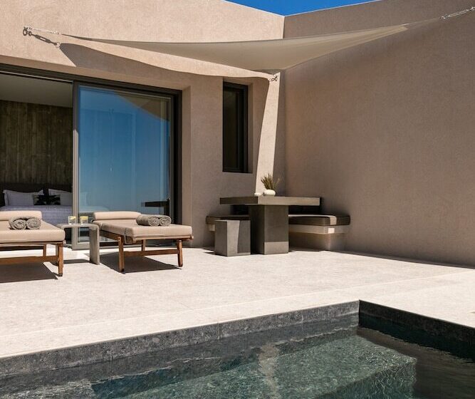 فيلا غرفة نوم واحدة مطلّة علي البحر, Santorini Sky, Luxury Resort