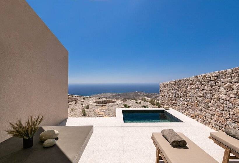 فيلا غرفة نوم واحدة مطلّة علي البحر, Santorini Sky, Luxury Resort