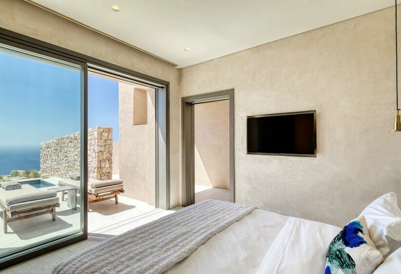 ویلای 1 خوابه با چشمانداز دریا, Santorini Sky, Luxury Resort