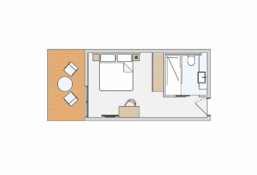 חדר סטנדרטי יחיד עם נוף לים, Robinson Kyllini Beach   All Inclusive