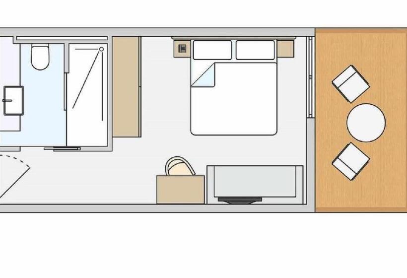 חדר סטנדרטי יחיד עם נוף לים, Robinson Kyllini Beach   All Inclusive