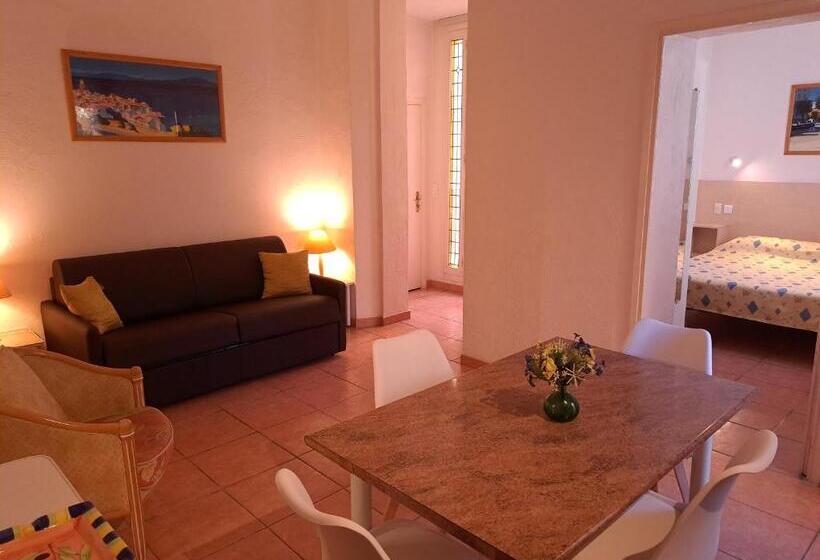 带1个卧室带观景的公寓, Residence Veles Plage