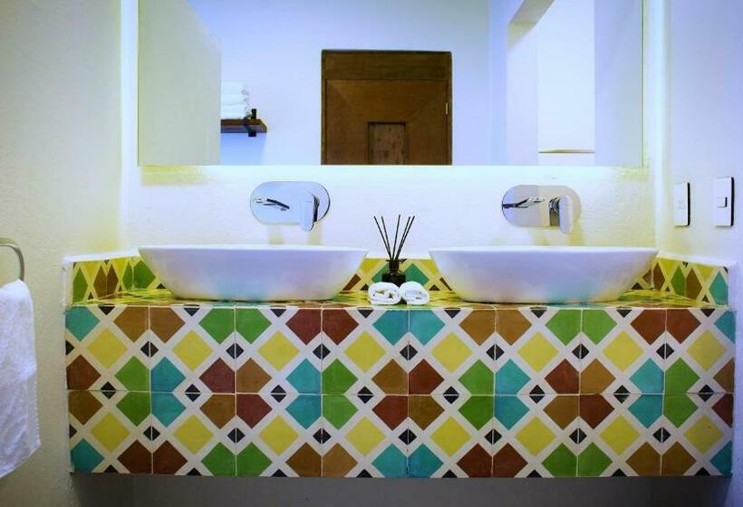 חדר לארבעה סטנדרטי עם נוף לגינה, Boutique Rancho San Juan Teotihuacan