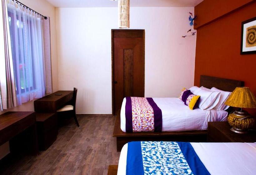 חדר לארבעה סטנדרטי עם נוף לגינה, Boutique Rancho San Juan Teotihuacan