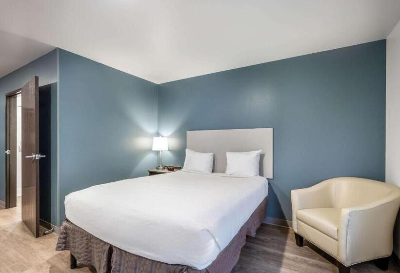 适合残疾人士使用的带超级大床的标准间, Woodspring Suites Gurnee Chicago