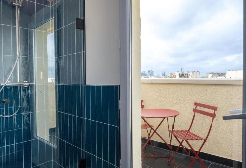 غرفة قياسية مزوَّدة بشُرفة, Hôtel Biskui