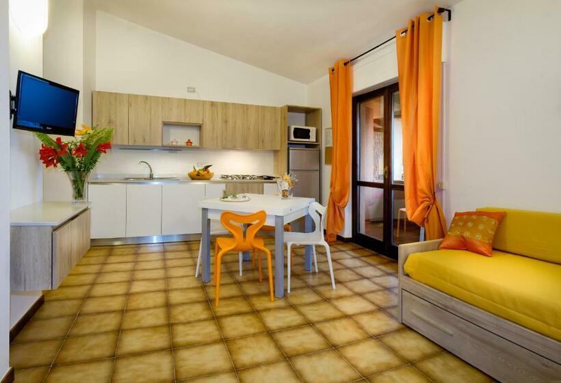 Апартаменты 1 Спальня Вид на Море, Residence Appartamenti Caffarena