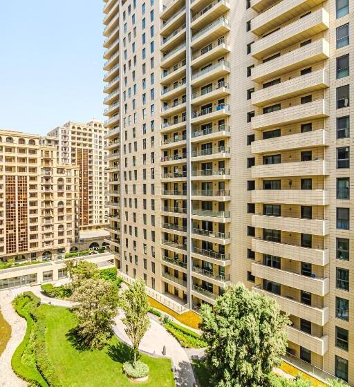 آپارتمان 1 خوابه با چشم‌انداز باغ, Port Baku Residance Family Room 710 A