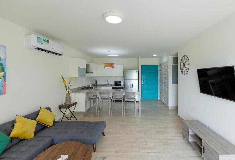 景色の見える一ベッドルームアパートメント, Playa Caracol Residences