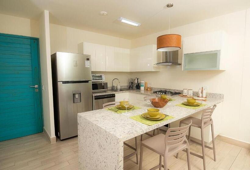 景色の見える一ベッドルームアパートメント, Playa Caracol Residences