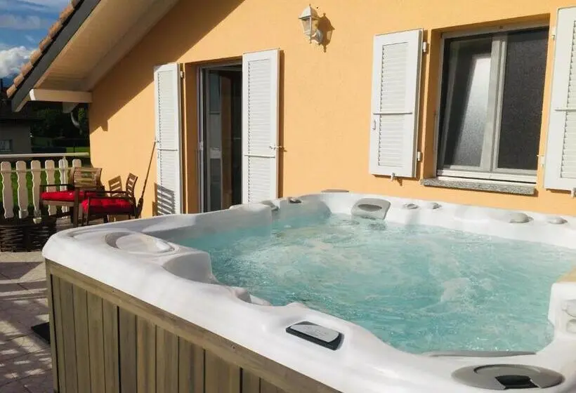 バルコニー付きデラックスルーム, B&b Mon Rêve, Petit Déjeuner Bio, Jacuzzi