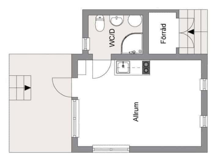 غرفة بريميوم رباعية, Fide äventyrsby & Camping