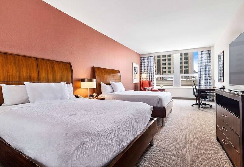 اتاق استاندارد با 2 تخت دوبل, Hilton Garden Inn New Orleans French Quarter/cbd