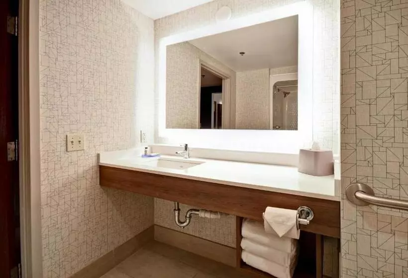身障者適用キングサイズベッドルーム, Holiday Inn Express Newport North   Middletown, An Ihg